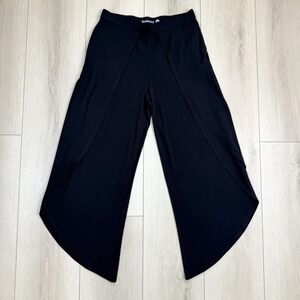 Betabrand Tulip Wide Leg Pants Women's‎ L Black New Without Tags Pull-On Comfort